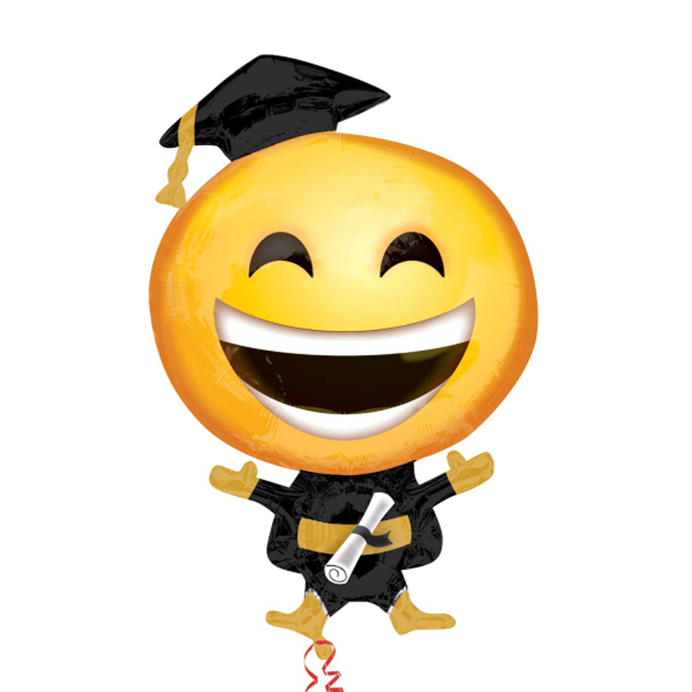 Graduation Balloon Supershape Grad Emoji Emoticon Graduation Party